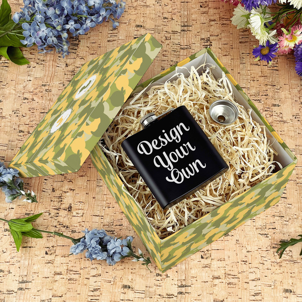 Rubber Duckie Camo Gift Boxes with Lid - Canvas Wrapped - Large - In Context