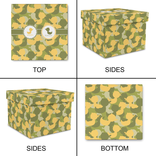 Rubber Duckie Camo Gift Boxes with Lid - Canvas Wrapped - Small - Approval