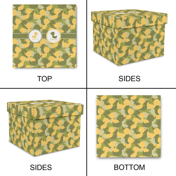 Rubber Duckie Camo Gift Boxes with Lid - Canvas Wrapped - X-Large - Approval