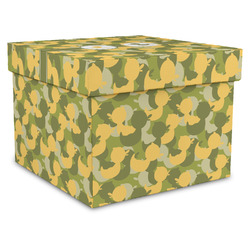 Rubber Duckie Camo Gift Box with Lid - Canvas Wrapped - X-Large (Personalized)