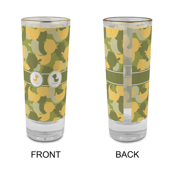 Rubber Duckie Camo Glass Shot Glass - 2 oz - Single - APPROVAL