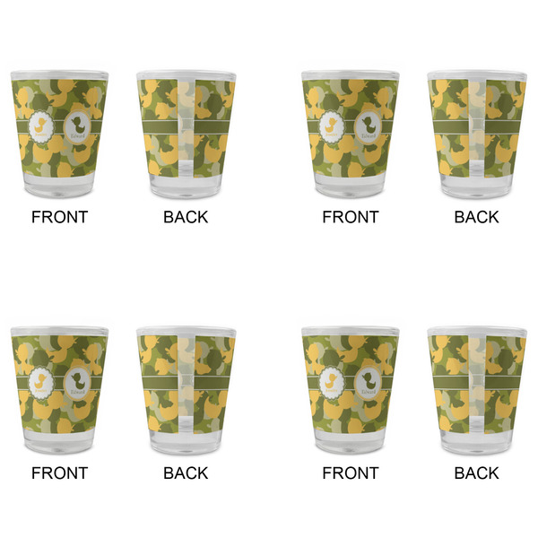 Rubber Duckie Camo Glass Shot Glass - Standard - Set of 4 - APPROVAL