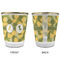 Rubber Duckie Camo Glass Shot Glass - with gold rim - APPROVAL
