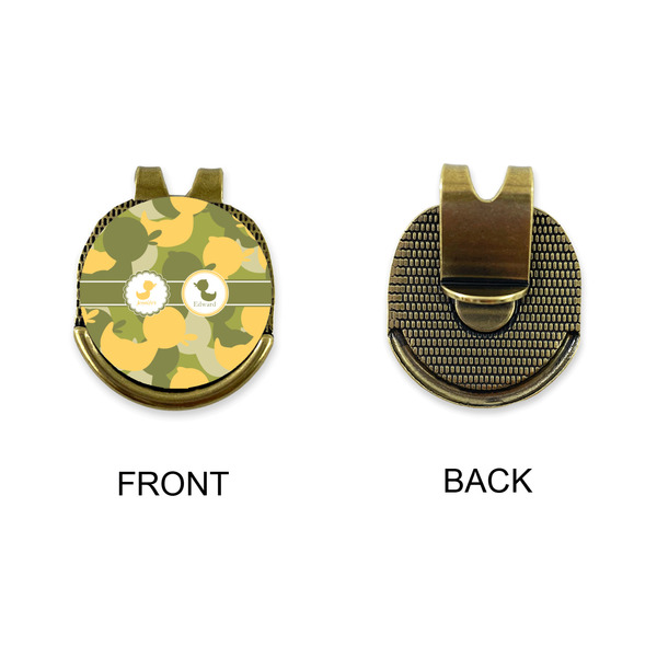 Rubber Duckie Camo Golf Ball Hat Clip Marker - Apvl - GOLD