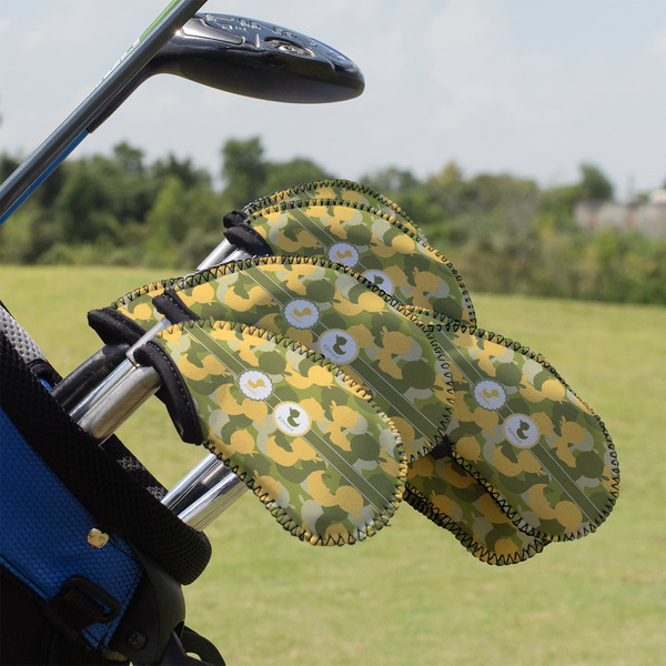 Custom Rubber Duckie Camo Golf Club Iron Cover - Set of 9 (Personalized)