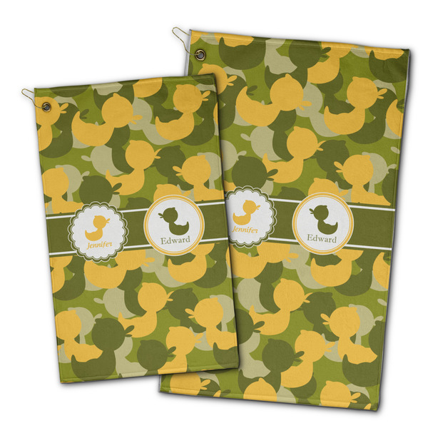 Rubber Duckie Camo Golf Towel - PARENT (small and large)