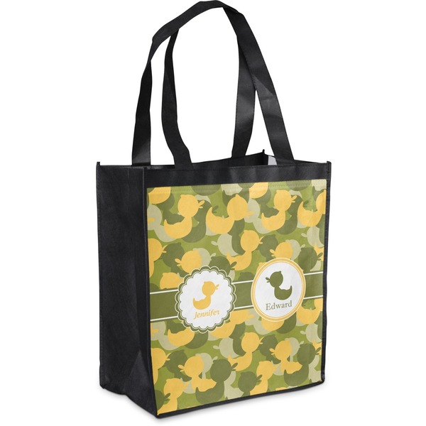 Custom Rubber Duckie Camo Grocery Bag (Personalized)