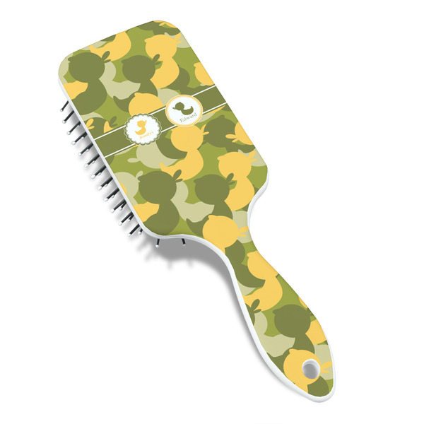 Rubber Duckie Camo Hair Brush - Angle View
