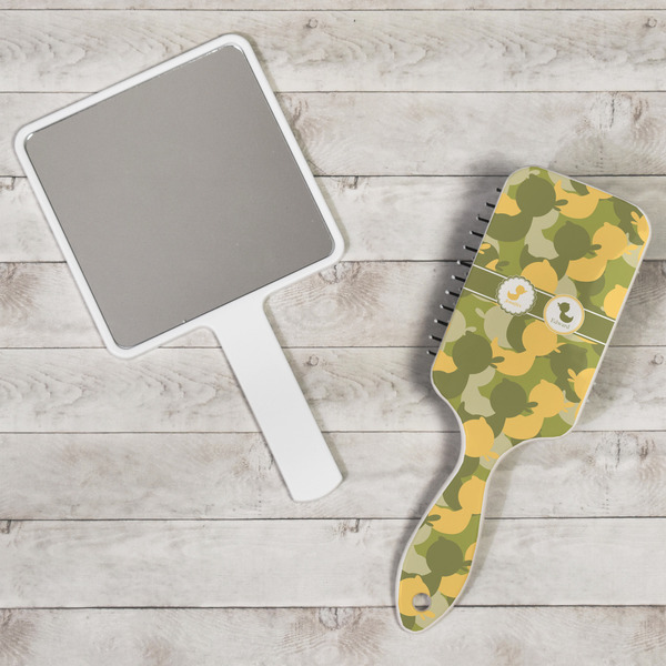 Rubber Duckie Camo Hair Brush - In Context
