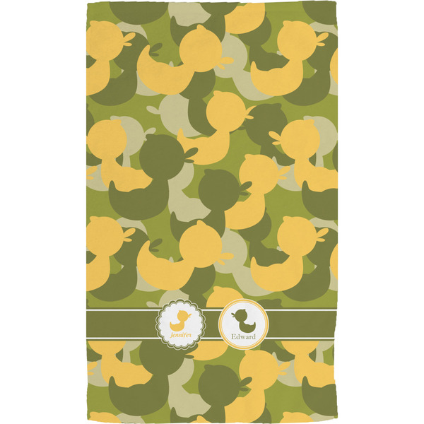 Rubber Duckie Camo Hand Towel (Personalized) Full