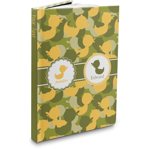 Custom Rubber Duckie Camo Hardbound Journal (Personalized)
