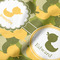 Rubber Duckie Camo Hooded Baby Towel- Detail Close Up