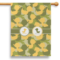 Rubber Duckie Camo 28" House Flag (Personalized)