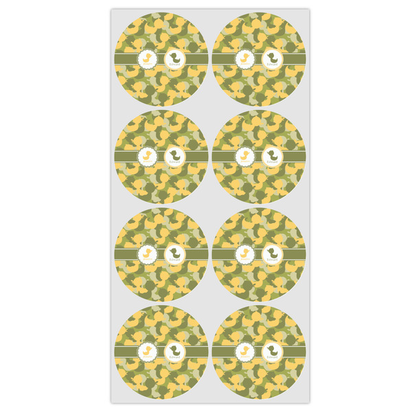 Rubber Duckie Camo Icing Circle - Medium - Set of 8