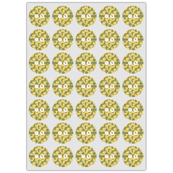 Rubber Duckie Camo Icing Circle - XSmall - Set of 35