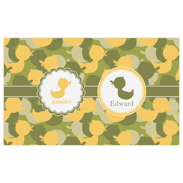 Rubber Duckie Camo Indoor / Outdoor Rug - 3'x5' - Front Flat