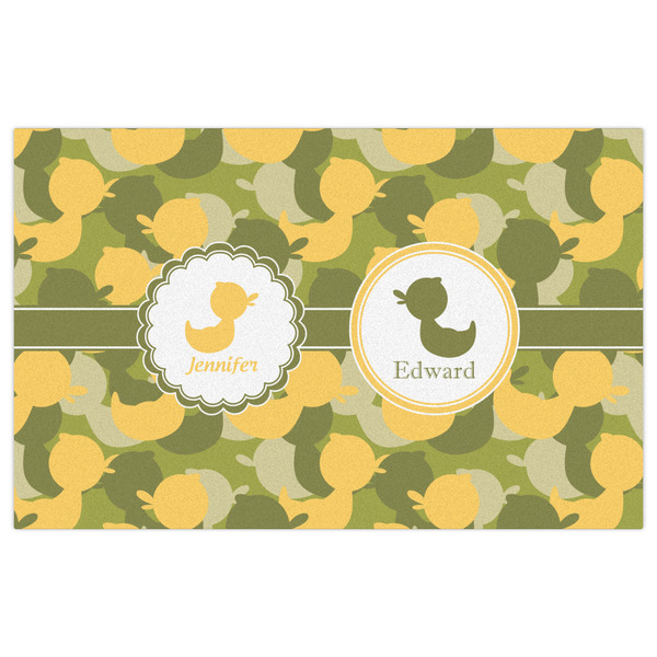 Rubber Duckie Camo Indoor / Outdoor Rug - 5'x8' - Front Flat