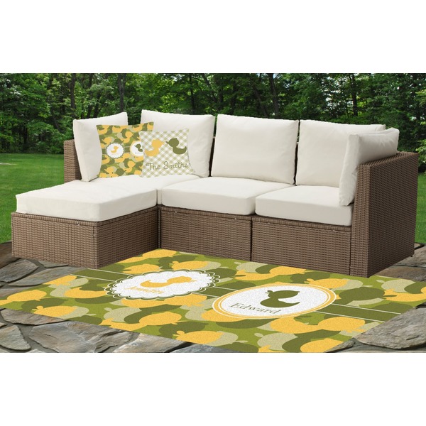 Rubber Duckie Camo Indoor / Outdoor Rug & Cushions
