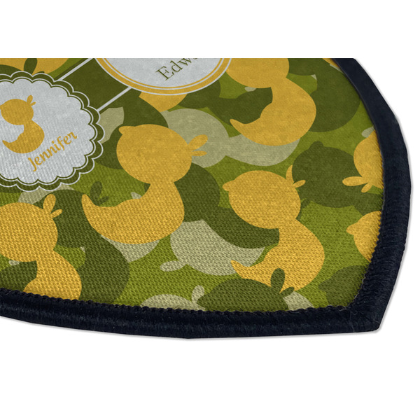 Rubber Duckie Camo Iron on Shield 3 Detail
