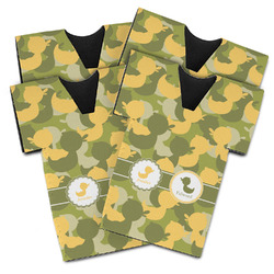 Rubber Duckie Camo Jersey Bottle Cooler - Set of 4 (Personalized)