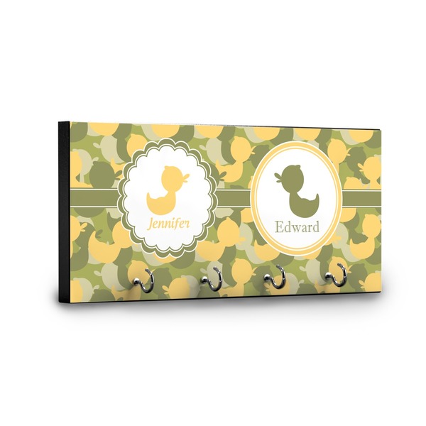 Rubber Duckie Camo Key Hanger - Front View with Hooks