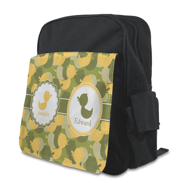 Custom Rubber Duckie Camo Preschool Backpack (Personalized)