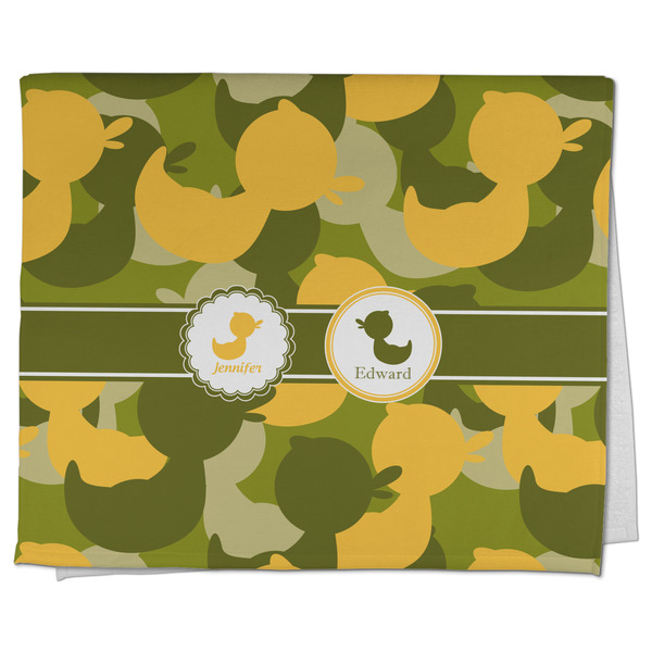 Custom Rubber Duckie Camo Kitchen Towel - Poly Cotton w/ Multiple Names