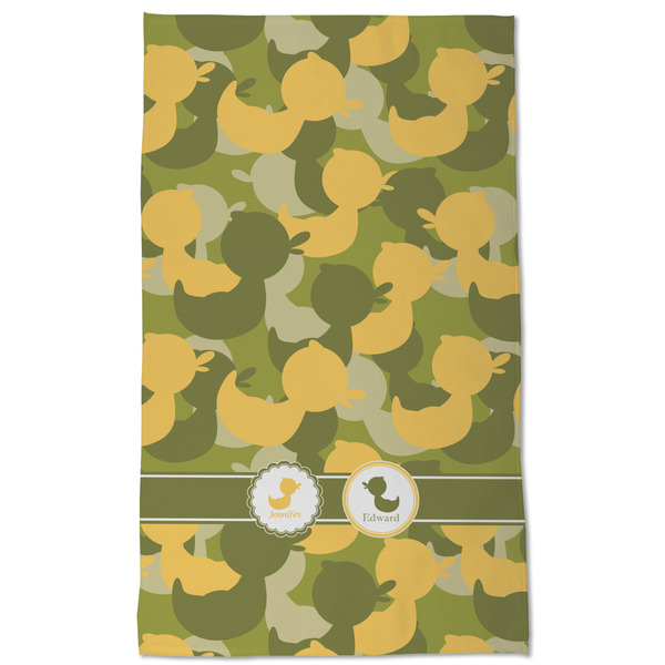 Rubber Duckie Camo Kitchen Towel - Poly Cotton - Full Front