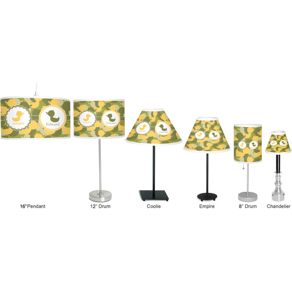 Rubber Duckie Camo Lamp Full View Size Comparison