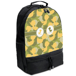 Rubber Duckie Camo Backpacks - Black (Personalized)