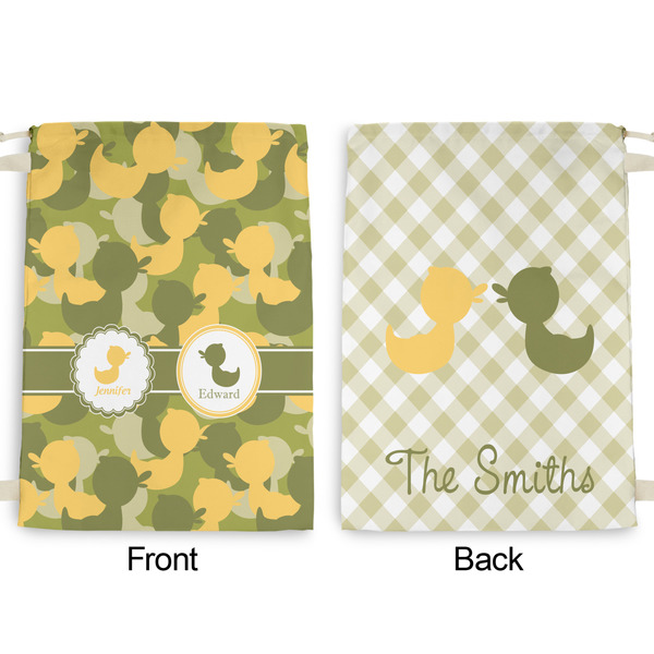 Rubber Duckie Camo Large Laundry Bag - Front & Back View