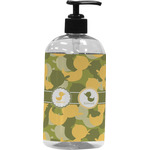 Rubber Duckie Camo Plastic Soap / Lotion Dispenser (16 oz - Large - Black) (Personalized)