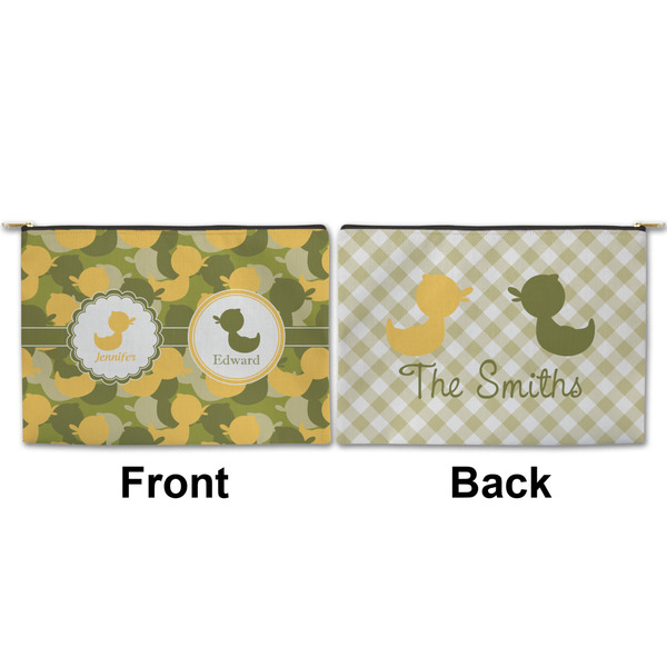 Rubber Duckie Camo Large Zipper Pouch Approval (Front and Back)