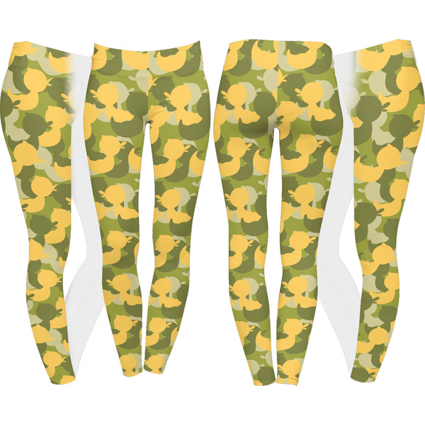 Rubber Duckie Camo Leggings Turn Around - Apvl