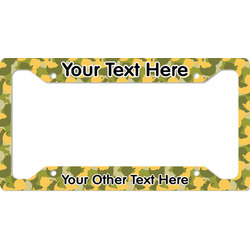 Rubber Duckie Camo License Plate Frame - Style A (Personalized)