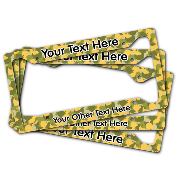 Rubber Duckie Camo License Plate Frames - (PARENT MAIN)