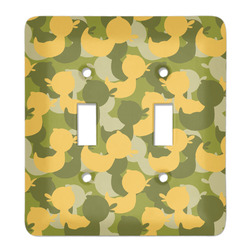 Rubber Duckie Camo Light Switch Cover (2 Toggle Plate)