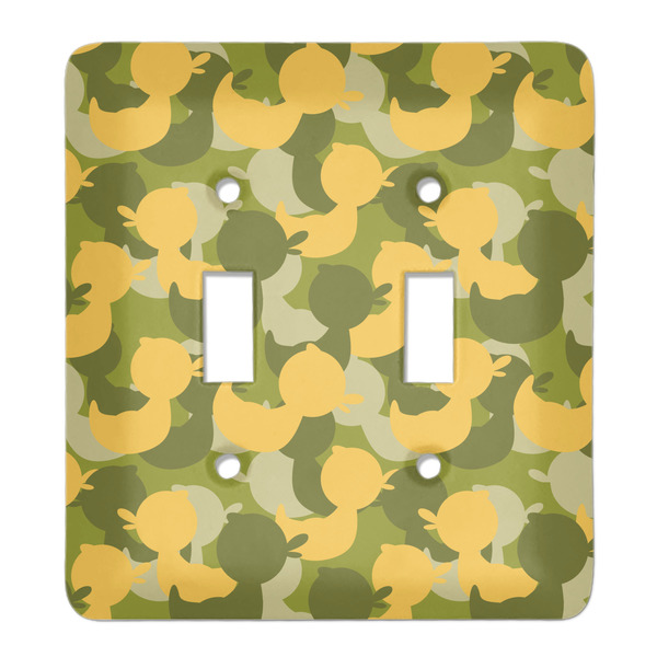 Custom Rubber Duckie Camo Light Switch Cover (2 Toggle Plate)