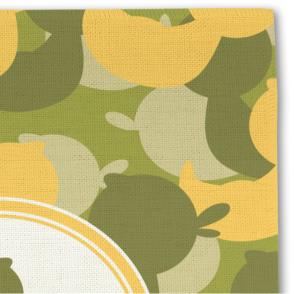 Rubber Duckie Camo Linen Placemat - DETAIL