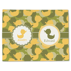 Rubber Duckie Camo Single-Sided Linen Placemat - Single w/ Multiple Names