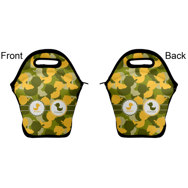 Rubber Duckie Camo Lunch Bag - Front and Back