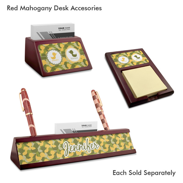 Rubber Duckie Camo Mahogany Desk Accessories