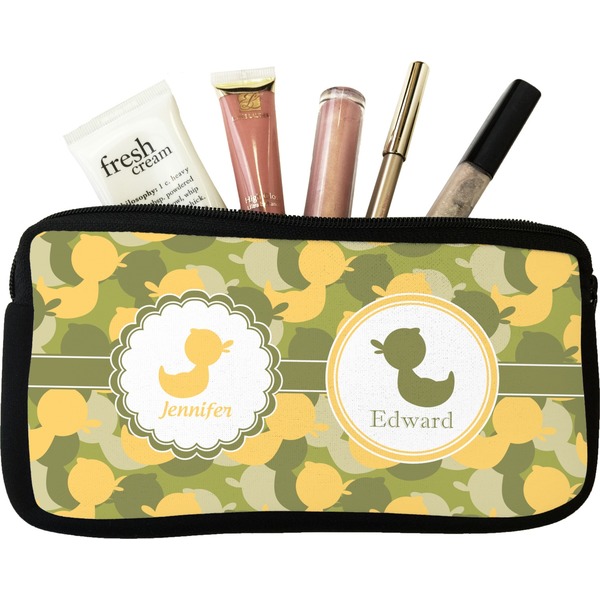 Custom Rubber Duckie Camo Makeup / Cosmetic Bag - Small (Personalized)