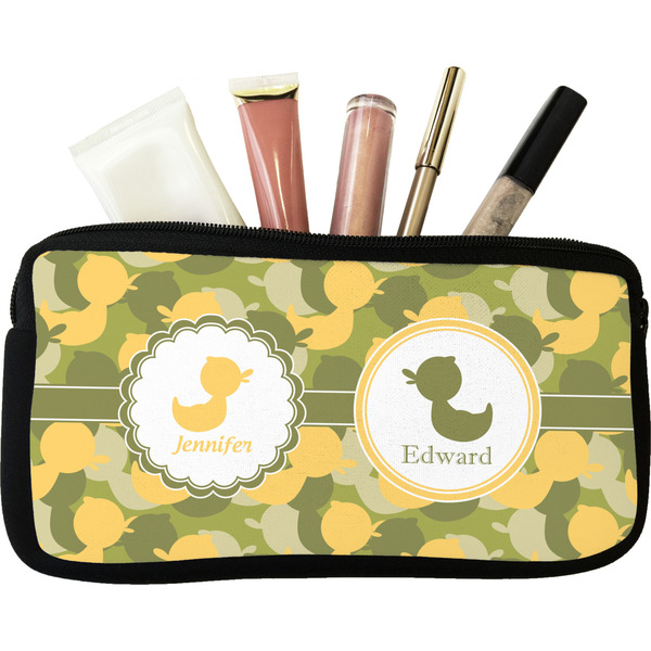 Custom Rubber Duckie Camo Makeup / Cosmetic Bag - Small (Personalized)