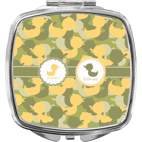 Custom Rubber Duckie Camo Compact Makeup Mirror (Personalized)