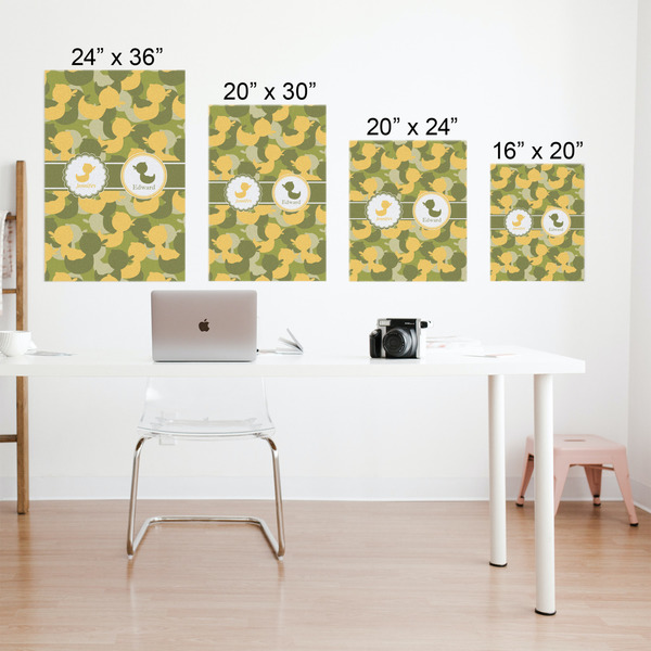 Rubber Duckie Camo Matte Poster - Sizes