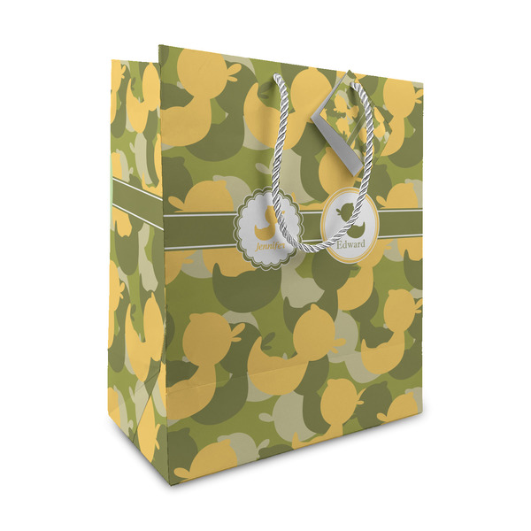 Custom Rubber Duckie Camo Medium Gift Bag (Personalized)