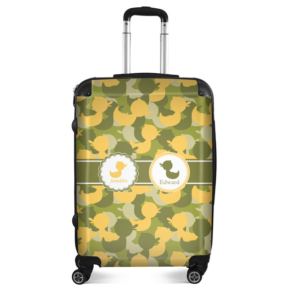 Custom Rubber Duckie Camo Suitcase - 24" Medium - Checked (Personalized)