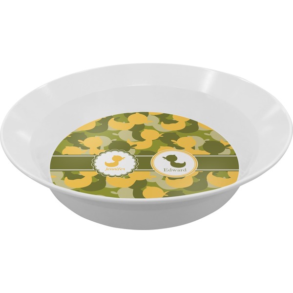 Custom Rubber Duckie Camo Melamine Bowl (Personalized)