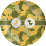 Rubber Duckie Camo Melamine Salad Plate - 8" (Personalized)